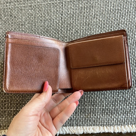 Louis Vuitton Marco monogram bifold wallet brown leather small men’s wallet - Picture 4 of 17